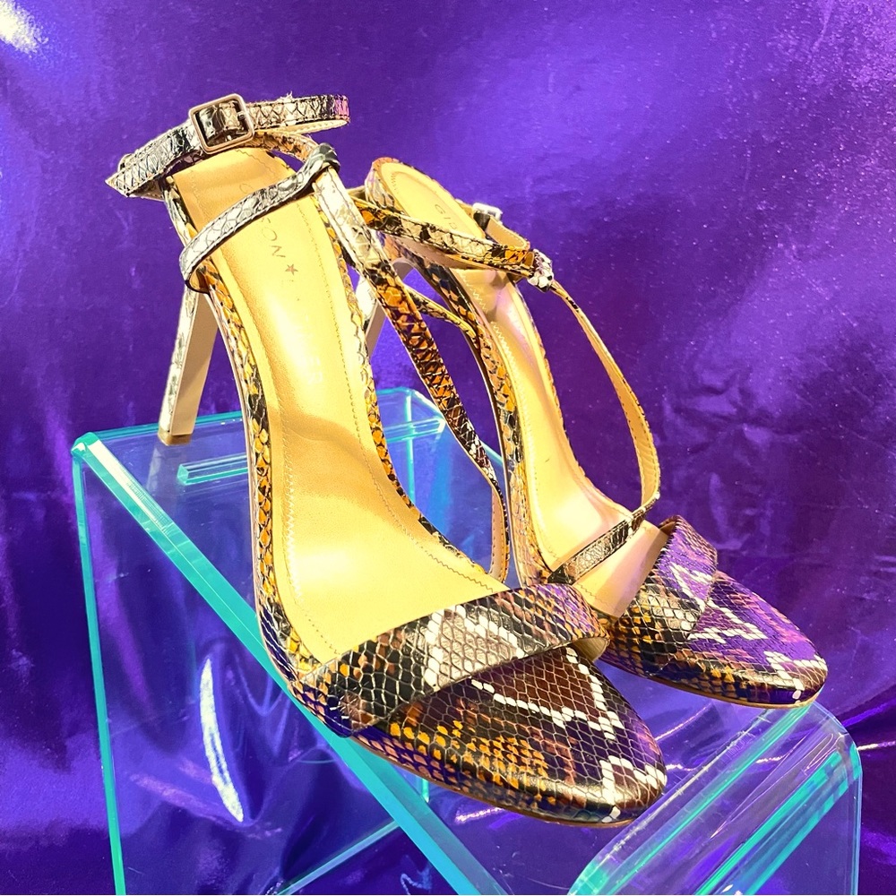 Gibson Latimer Strappy Snakeskins Stiletto Sandals